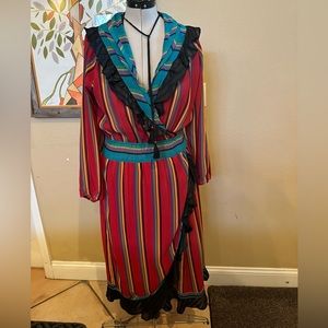 Diane fres multi color dress, sz. XL  (C8)